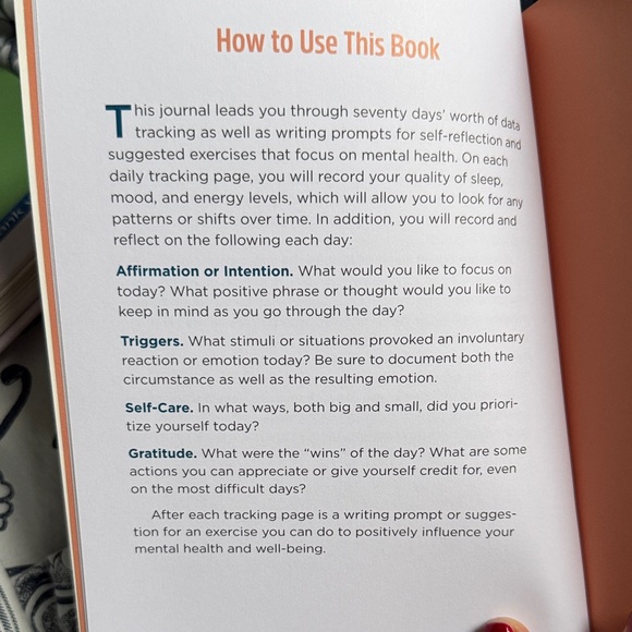 Mental Health Journal Daily Check-In - Orange and Yellow - Picture 11 of 16